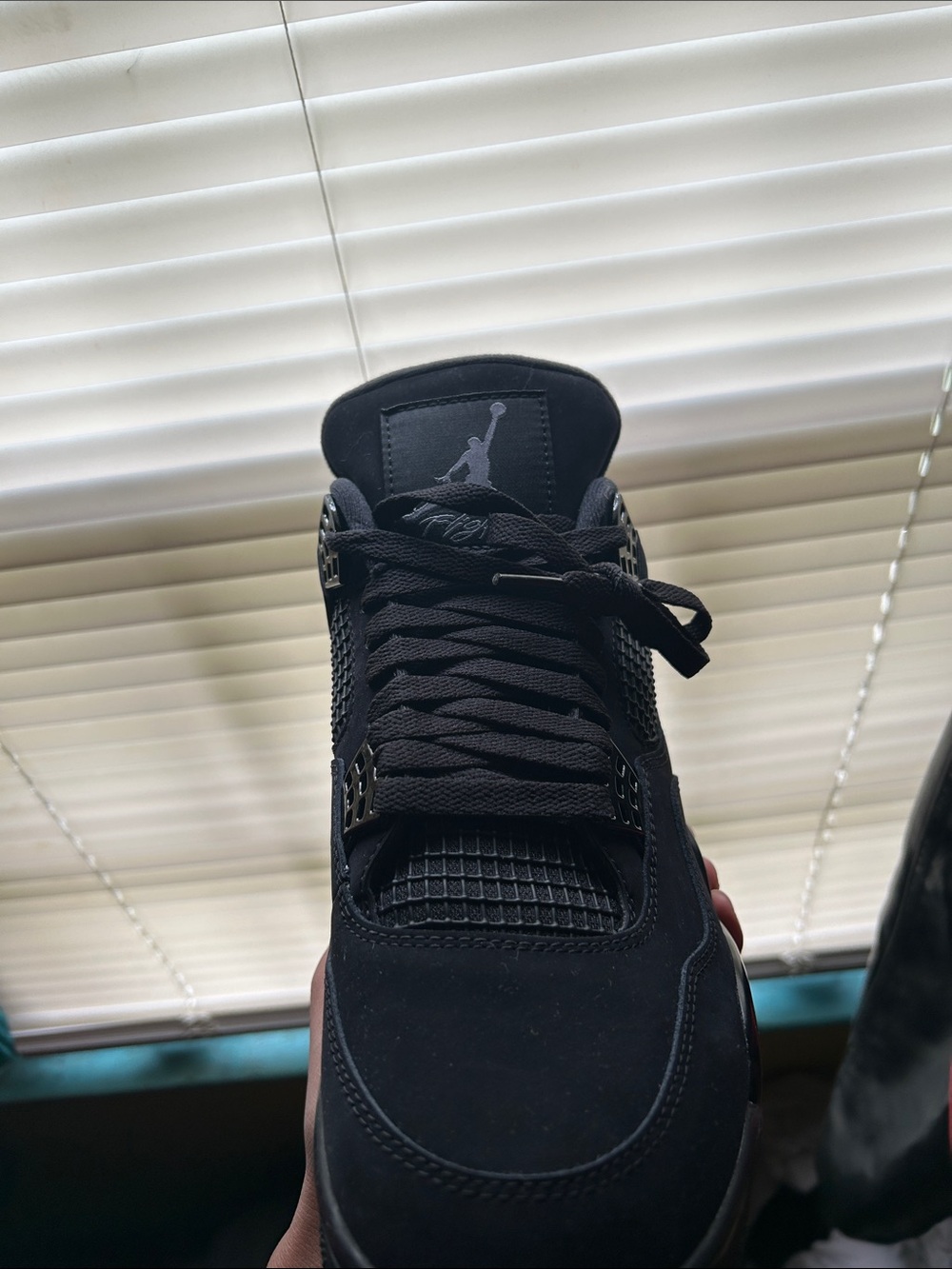 Air Jordan 4s retro size 10.5 all black